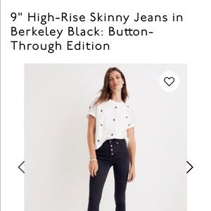 Madewell Berkely High Rise Jeans: Button Front